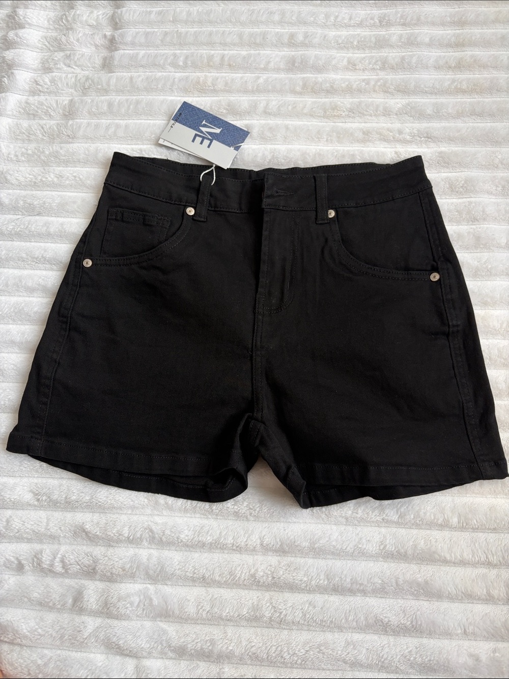 ME Makeover Essentials Black High-Rise Denim Shorts